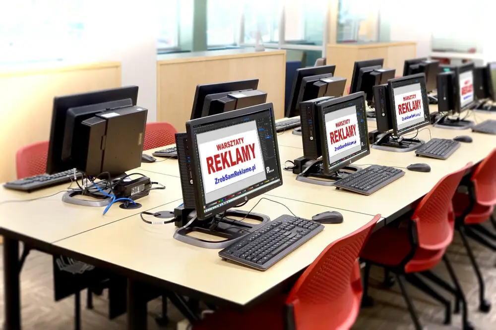 sala warsztatowa reklamy 
